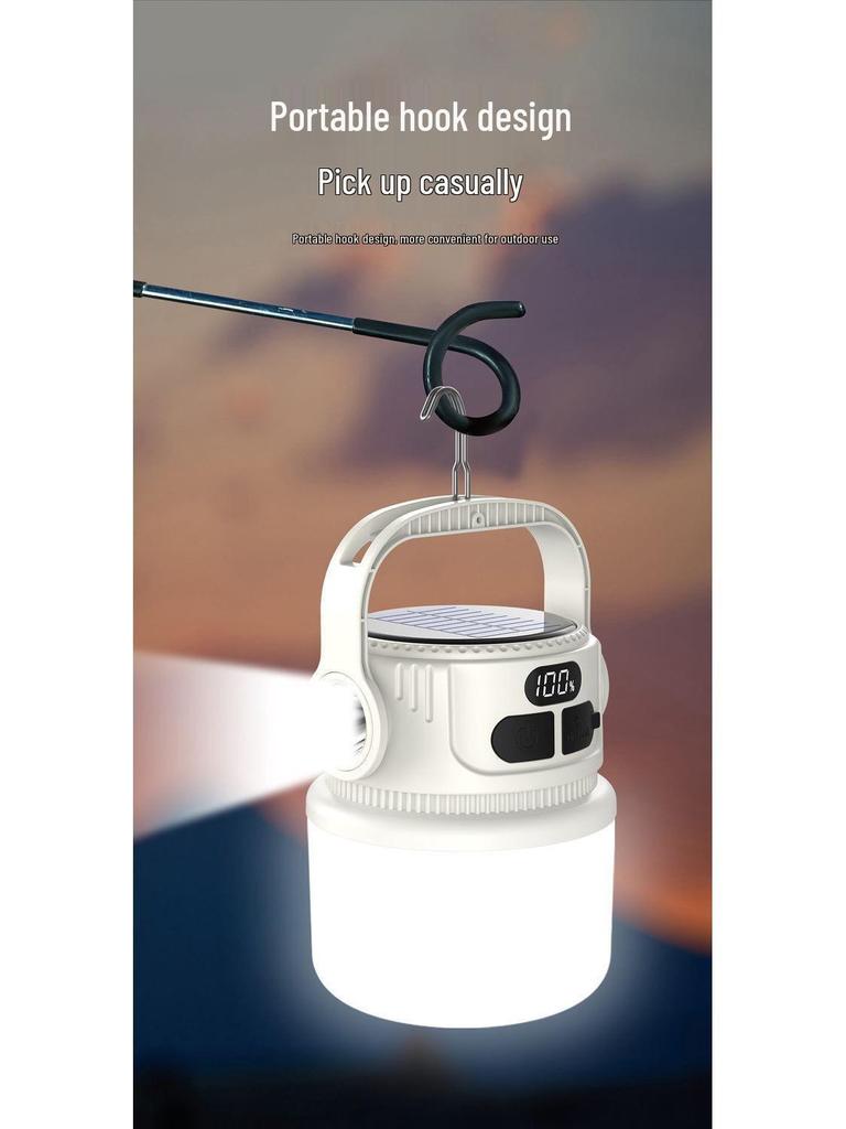 Rechargeable LED Camping Light: Portable, Multifunctional, High-Power Tent & Emergency Light