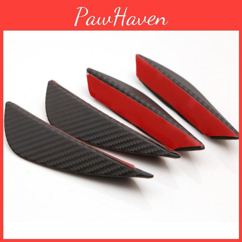 Luxurious Car Styling 4pcs Universal Car Front Bumper Lip Fin Air Knife Kit For A Chic Look