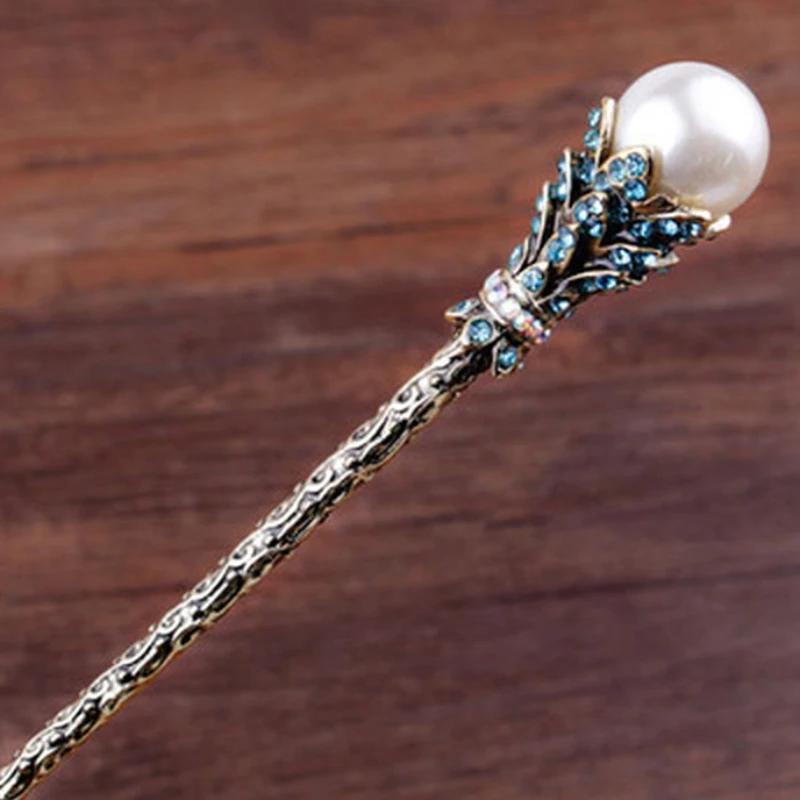 Hairpin Children's Ancient Style Hair Accessories Simple Versatile Retro Pan Hair Pin Ancient Hanfu Headwear Pin Pan for Women