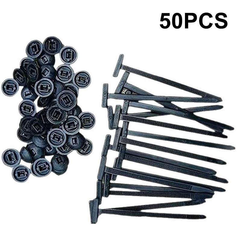 10-300Pcs Nylon Universal Cable Tie Buckle Self-Locking Zip Ties Holder With Pin Button Multipurpose Strap For Car Daily Repair
