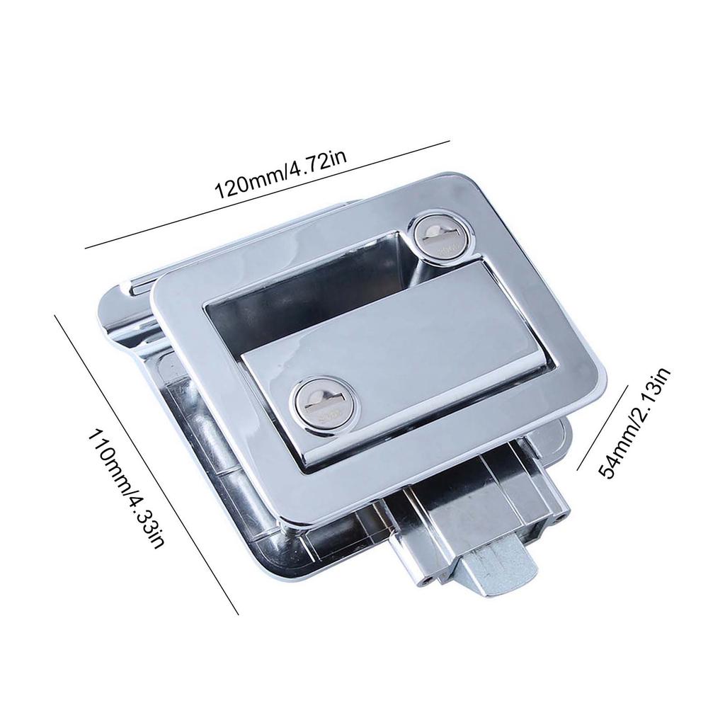 New RV Door Lock Zinc Alloy Entry Door Latch Lock Replacement Kit with 4 Keys for Travel Trailer Campers RV Truck Cargo Hauler