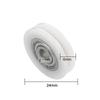 10Pcs Stainless Steel U-Groove Guide Pulley 5mm Guide Wheel  for Driving Machinery
