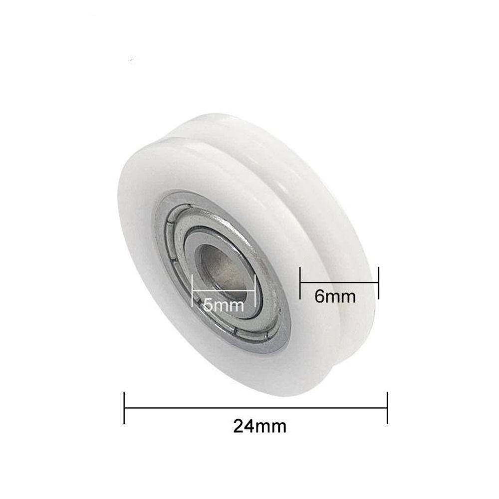 10Pcs Stainless Steel U-Groove Guide Pulley 5mm Guide Wheel  for Driving Machinery