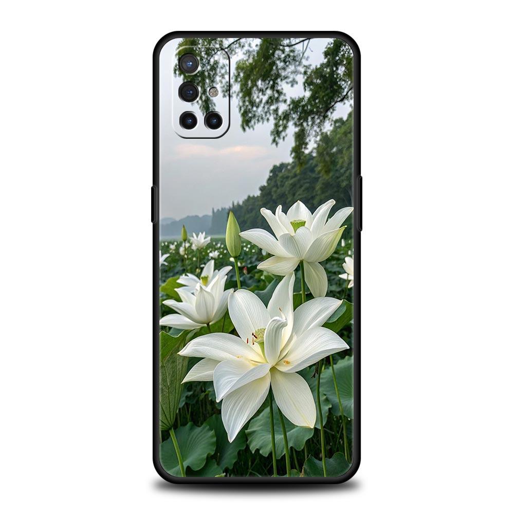 Handyhülle für OnePlus 15 13 12 11 10 9 8 7T Pro 13T 13R 12R 10R 9RT 8T Nord 2T CE 2 3 5G Lite Hülle Realistischer Lilienblumen-Druck