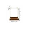 Transparent Acrylic Display Case | Box with Wooden Base,