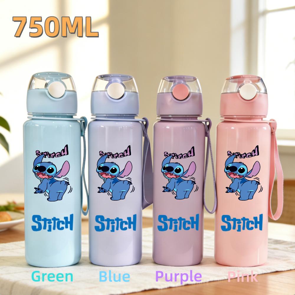 Cute And Charming Stitch Water Bottle 800ml Children 304 stainless steel thermos cup Girls Boys Sports Mug School Office Attachment Present