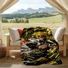 Naruto Power Print Flannel Blanket, Soft Warm Lightweight Throw Blanket for Living Room,Sofa Bed Camping Office