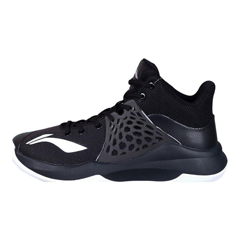 Li Ning Sonic 1 Casual Sports Mid-Top Basketball Shoes Men Sneakers Black ABPP029-11