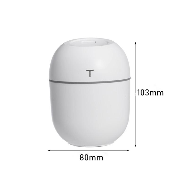Cute Ultrasonic Mini Air Humidifier 220ML Aroma Essential Oil Diffuser USB Fogger Mist Maker with LED Night Lamp for Home Car