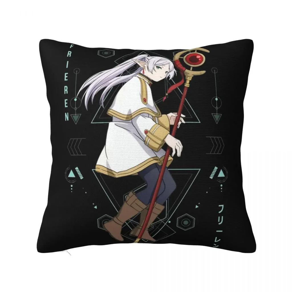 Sousou No Frieren Himmel Eisen Throw Pillow Cover Polyester Cushions for Sofa Novelty Cushion Covers