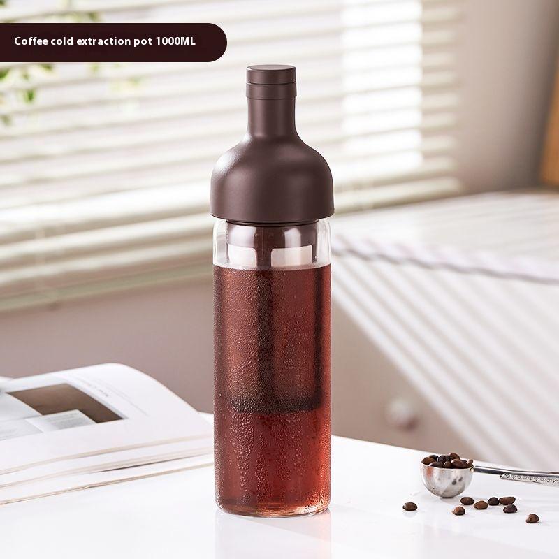 

GIANXI Кофеварка для холодного заваривания Домашний холодный чайник Портативная герметичная чашка для холодного заваривания чая Чайник для капель льда Чайник для холодного заваривания фруктов