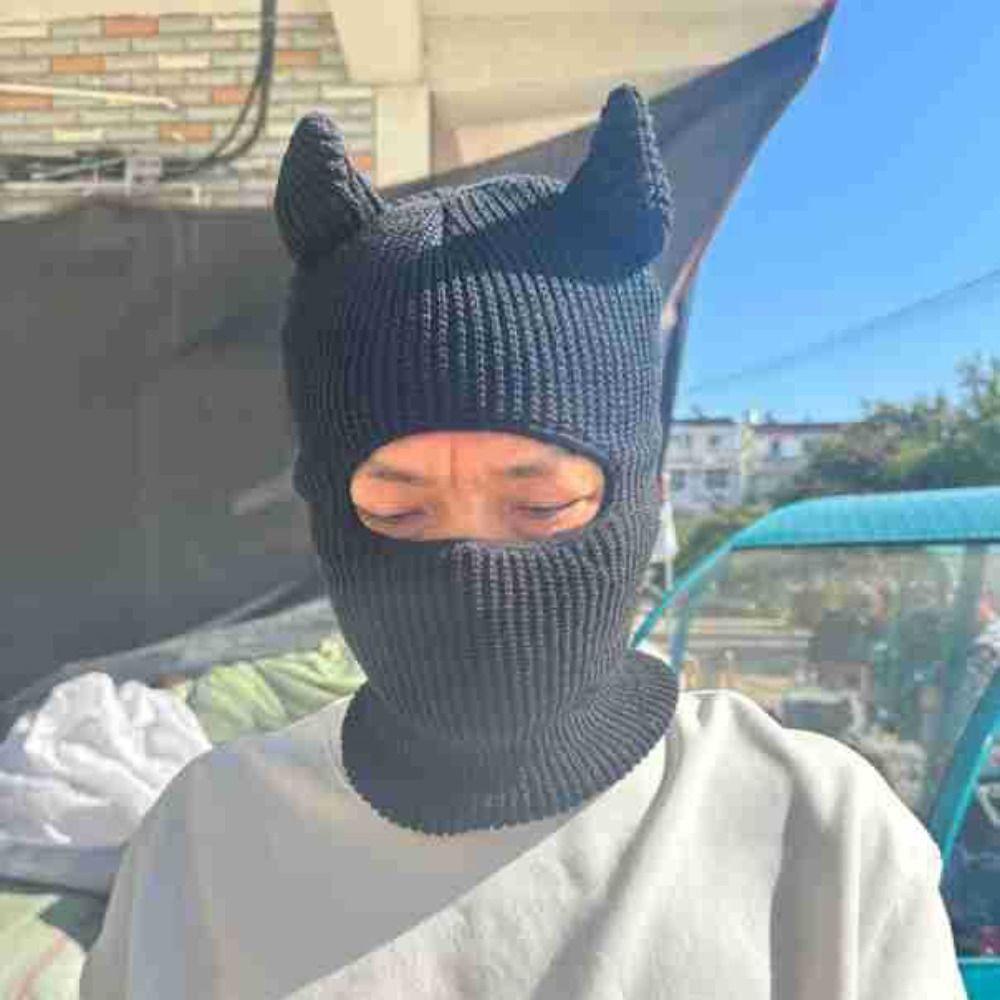 Single Hole Full Face Ski Mask Pullover Hat Halloween Cotton Hat  Outdoor Hip Hop