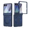 Skin-Friendly Matte Magnetic Case For Samsung Galaxy Z Flip 7/6/5 Stand Cover 360 Rotating With Glass Screen Protector