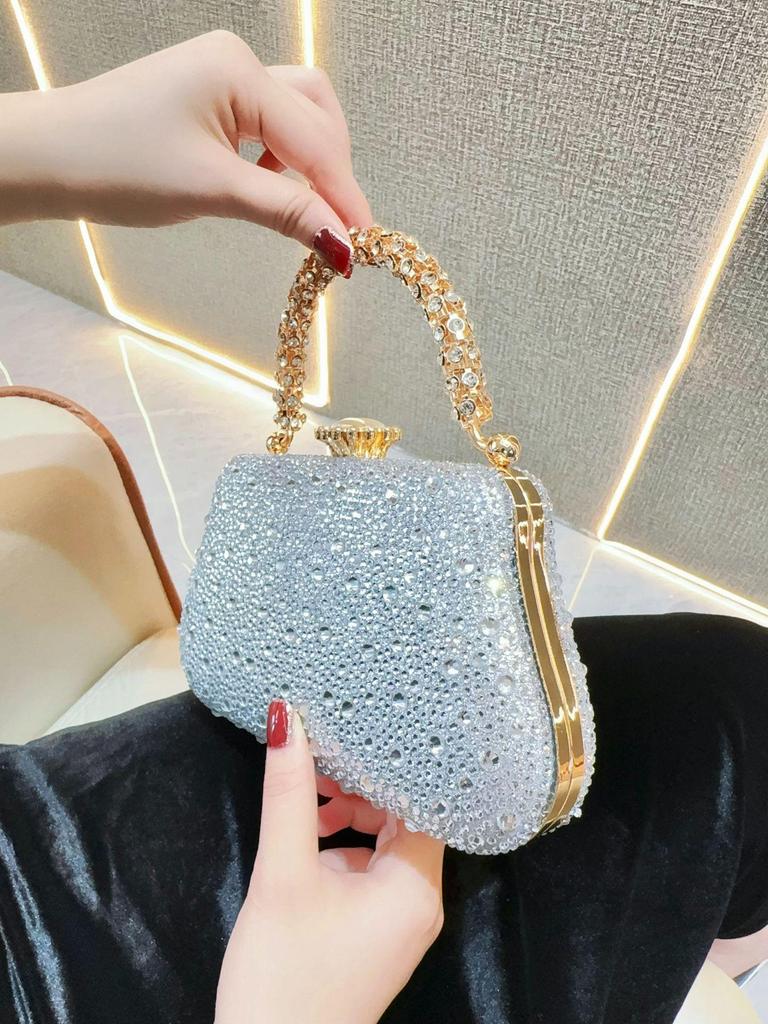 Elegant Rhinestone Evening Clutch - Cheongsam and Banquet Handbag for Ladies