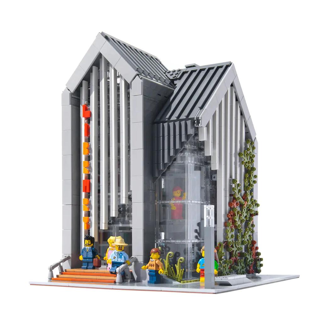 2789pcs 011001 Street View MOC Series Modular Modern Library City Architecture Building Blocks Models Toys for Boys