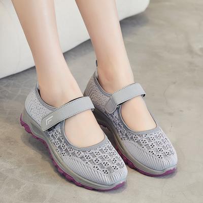 Women Sneakers Comfortable Mesh Ladies Flats Soft Platform Shoes Summer Breathable Woman Casual Walking Mom Cloth Mesh Mary