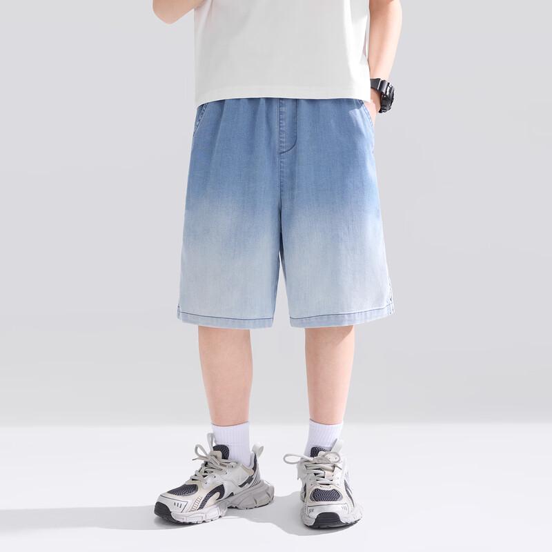 Jungen Washed Gradient Kühl-Gefühl Denim Shorts