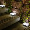 LED Solar Garden Light Brick Ice Cube Solar Lawn Lights Outdoor Christmas Decoration Lamp for Stair Pathway Driveway Landscape Yard Patio