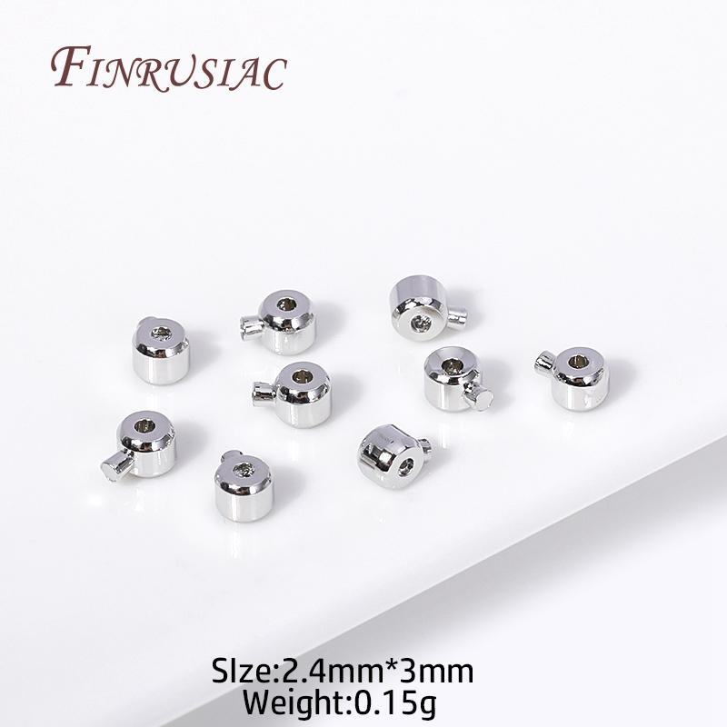 Supplies For Jewellery 18K Gold Plated Ball End Cap for Memory Wire, Positioning Clasp For DIY Jewelry Making Accessories