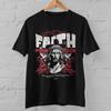 Faith Over Fear Christian T-Shirt Jesus Cross Religious Graphic Tee Unisex Top