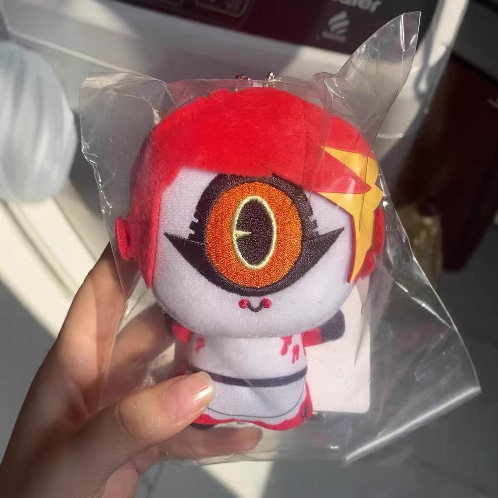 New  10cm Hazbin Hotel Vox Lucifer Ko Version Not Genuine Plush Doll Cute Anime Peripherals Toy Birthday Christmas Gift