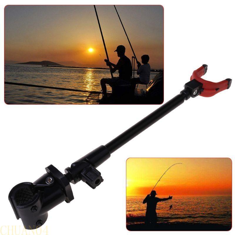 A1A2 Fishing Rod Holder Extend Stretched Pole Stand Carbon Fiber Telescopic Brackets