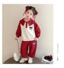 Meng Tang Tang Spring Collection: Korean Style Nezha Hoodie & Cartoon Jacket Set for Baby Girls