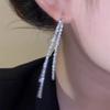 Bright Starry Sky Sparkling Tassel Earrings for Women - High-End Luxury Jewelry