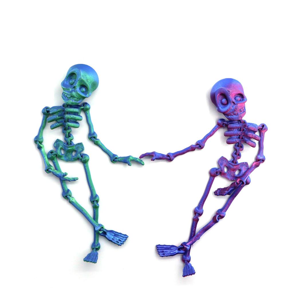 Poseable 3D Printed Skeleton Figure Ornament - Trendy Decoration Toy Gift