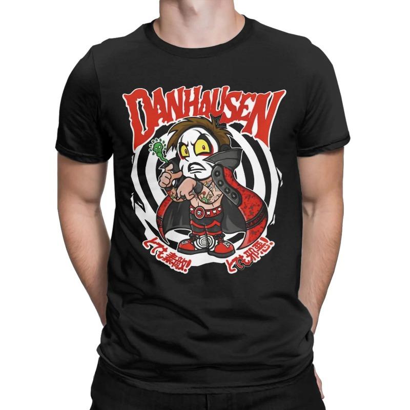 Men's Doberman Pinscher Print T-Shirt Pure Cotton and Breathable Streetwear Oversized Loose Casual Trendy Crew Neck Short Sleeve