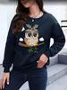 Korean Fashion Pullover Setwear Women Clothes Cartoon