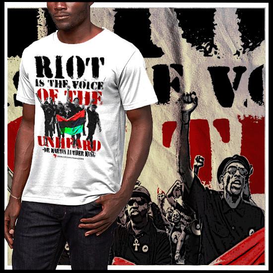 Black History T-Shirt MLK Riot Quote Melanin Quote African Pride Freedom Fighter