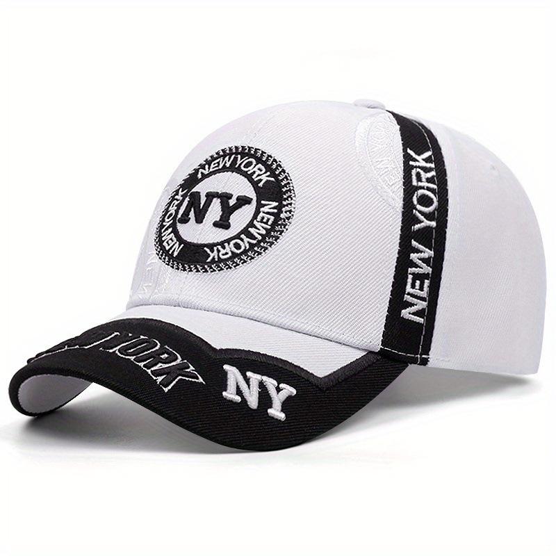 3D Embroidered Letter Washed Cotton Baseball Cap for Men and Women, Sunshade Sunscreen Hat, Sports Running Cap