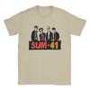Novelty Band Sum 41 T-Shirt for Men Crew Neck Pure Cotton T Shirts SUM41 Punk Short Sleeve Tees Graphic Printed Clothing