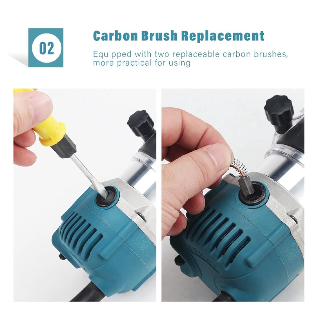 Mașină de tuns electrică 30000r/min Electric Lemn Laminat Margine Mașină de tuns de mână Router Set de freze 1200W