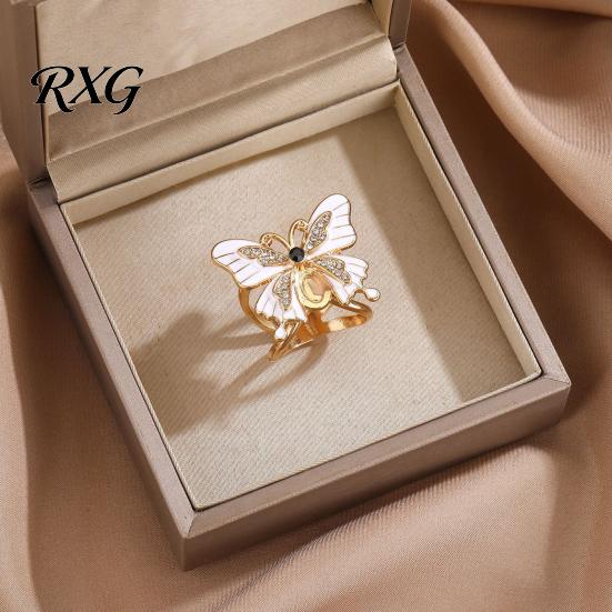 Enamel Butterfly Scarf Ring Ring, Sparkling Rhinestone Slide Retro Elegant Wrap Holder for Women Neckerchiefs Scarves Shirts Buckle