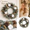 Christmas Wreath Decoration for Front Door, Wall Hanging Holiday Ornament