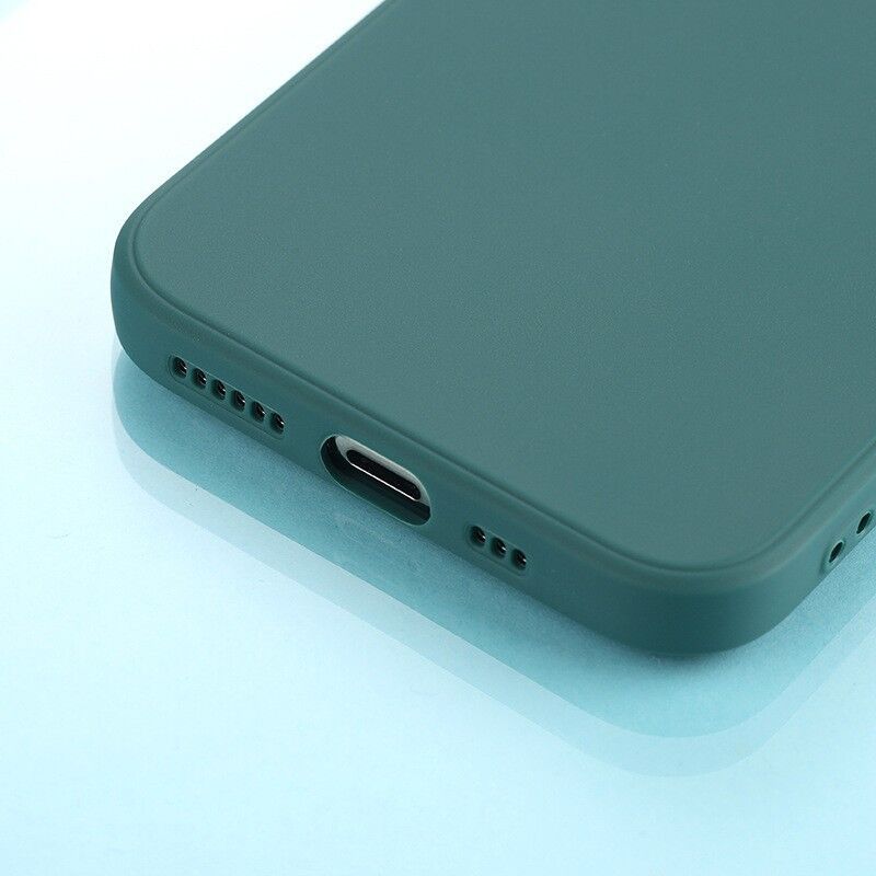 Candy color Solid Soft Liquid Silicone Case For iPhone 12 11 13 14 Pro Max Mini X Xr Xs SE 2 2020 6 6s 7 8 Plus Shockproof Cases