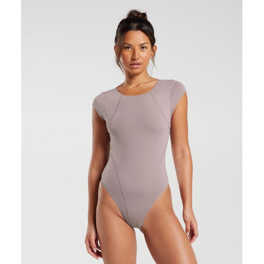 

Боди GYMSHARK Elevate, розовато-лиловый B5A8X PBRK