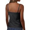 Women Basic Round Neck Sleeveless Slim Fit Stretch Camisole Top with Butterfly Heart Print Casual Tank Top for Daily Wear