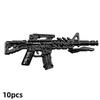 Military Army Weapons Building Blocks Light Machine Guns M16 M4 AK Action Special Forces Figures Accessories Mini Brick Kid Toys