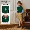 Teenie Weenie Kids' 2026 V-Series Bear Embroidered Cotton Polo Shirt