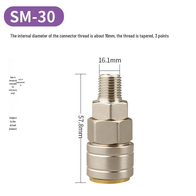 C-Type Quick-Connect Self-Locking Air Hose & Tool Set for Compressors