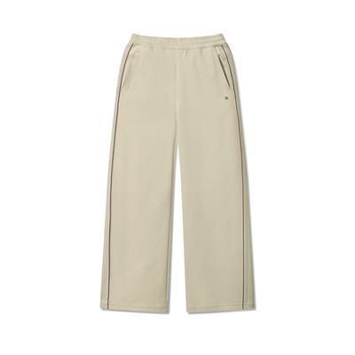 White Fashion Simple Versatile Comfortable Classic Straight Leg Knit Casual Pants Women Bottoms F11W533601F-GY