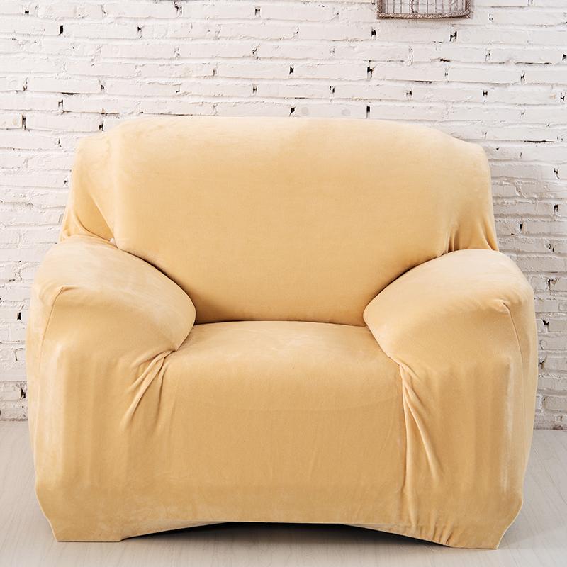 Thick Plush Fabirc Sofa Cover Set 1/2/3/4 Seater Elastic Couch Cover Sofa Covers For Living Room Slipcover Chair Sofa Towel 1Pc