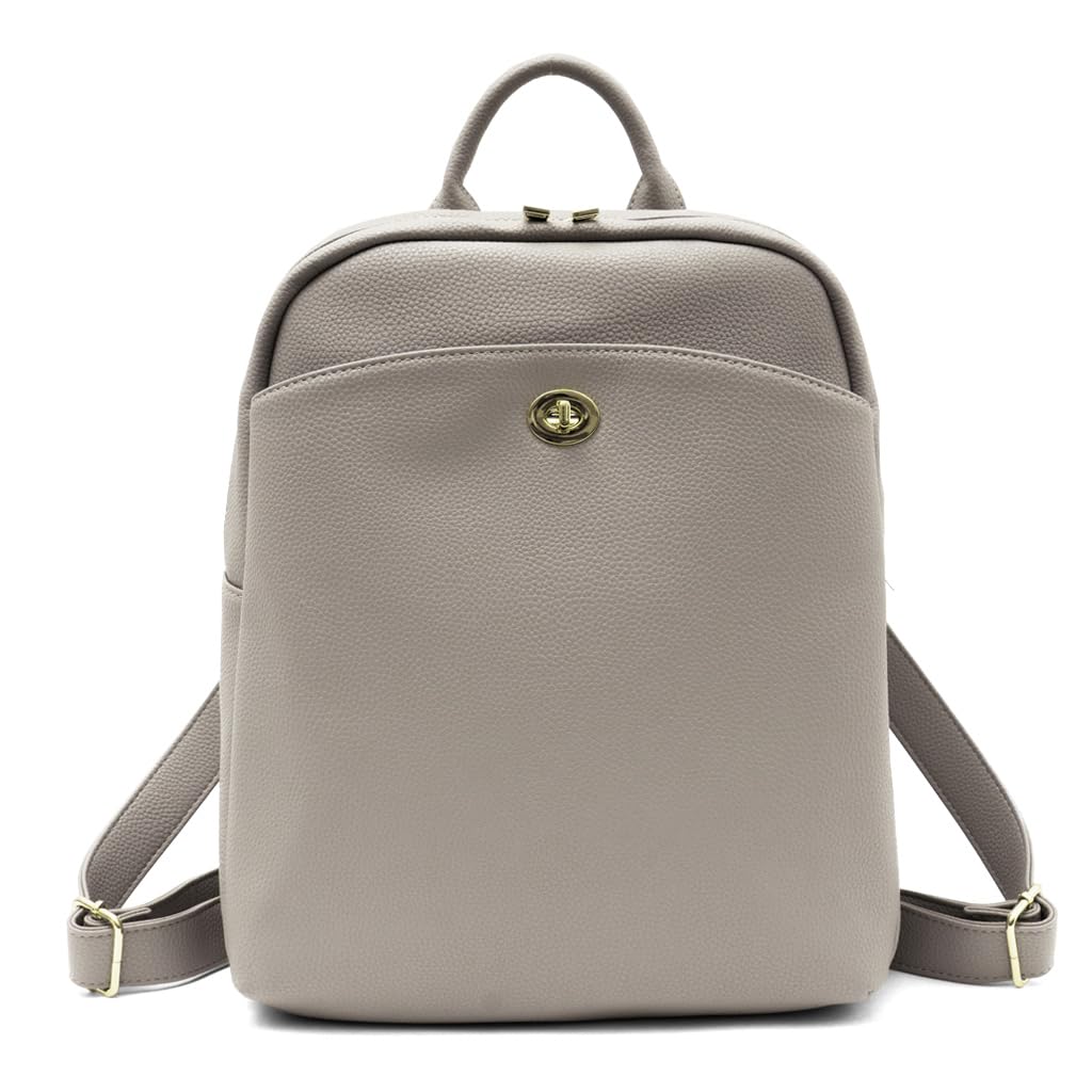

Vita Felice Square Backpack for Women [VITAFELICE] 8-Pocket sib-20043p (Light Gray)