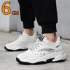 6CM Man Hidden Elevator Shoes Breathable Mesh Sneakers Anti-Slip Thick Sole Comfortable Casual Athletic Sports for Men Non-Slip