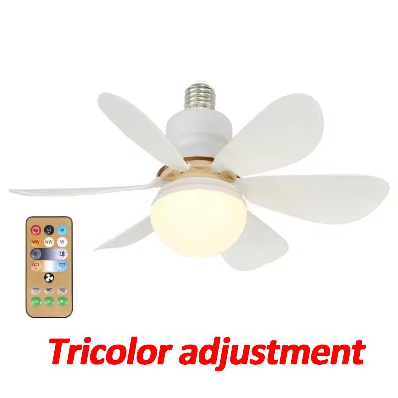 

Светодиодный потолочный светильник с вентилятором мощностью 30 Вт E27 с дистанционным управлением для регулировки яркости, подходит для гостиной, кабинета, домашнего использования, лампочка 85-265 В