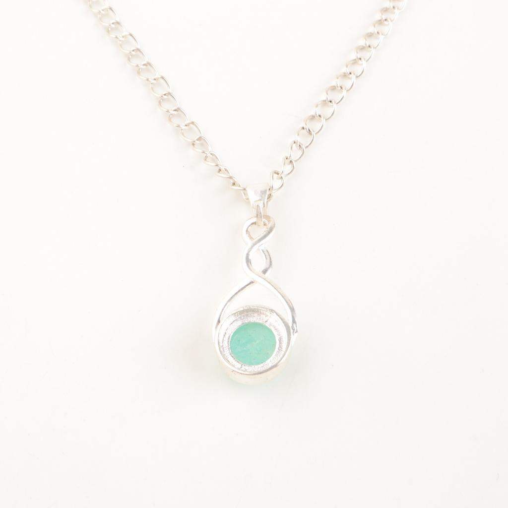 Natural Amazonite Gemstone 925 Sterling Silver Jewelry Handmade Pendant For Gift CP-25-29