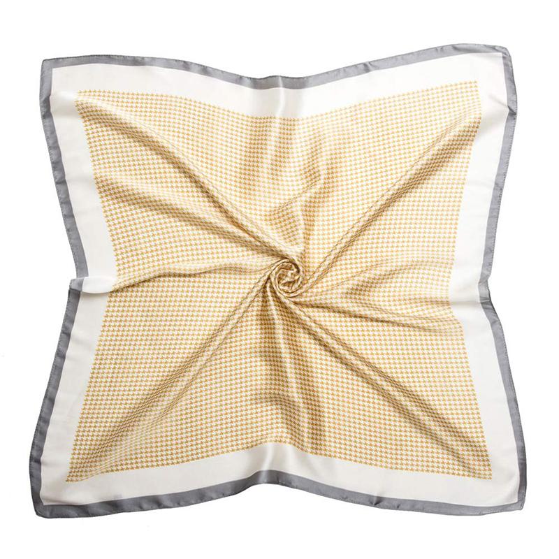 

Luxury Scarf Women 70*70Cm Satin Silk Feeling Square Hair Wrapping Foulard Satin Shawl Big Size Head Bandana Hijab Handkerchief 70x70cm